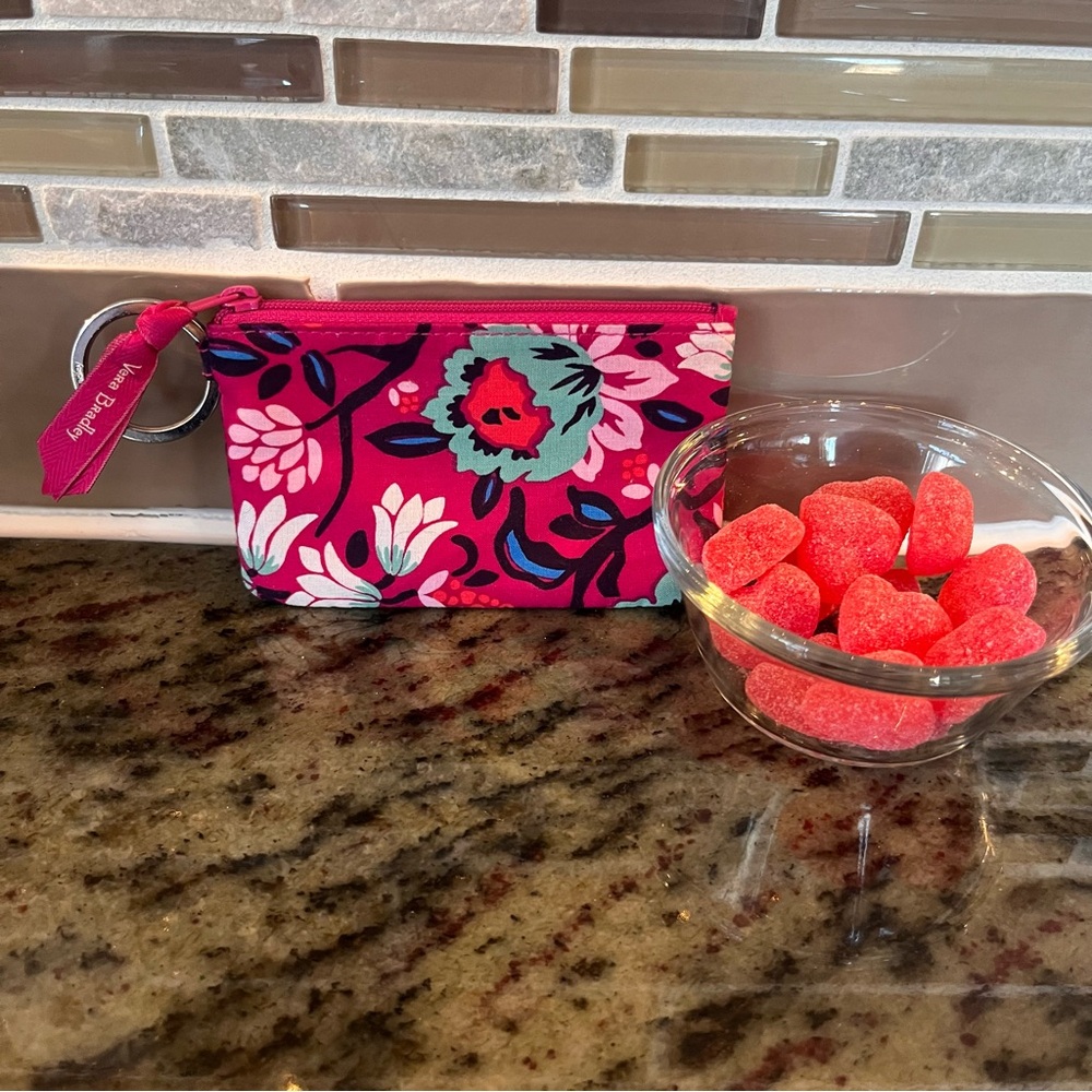 Vera Bradley Zip ID Case in “Bloom Berry” NWOT